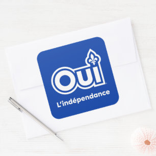 Referendum JA-Québec Quadratischer Aufkleber