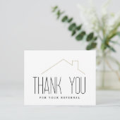 Referendum Real Anwesen Vielen Dank Postkarte (Stehend Vorderseite)