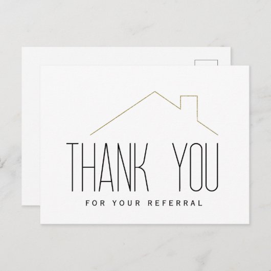 Referendum Real Anwesen Vielen Dank Postkarte (Vorne/Hinten)