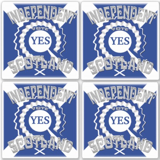 Referendum über die schottische Unabhängigkeit Aufkleber (Vorderseite)