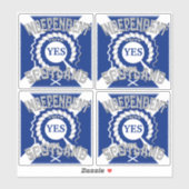 Referendum über die schottische Unabhängigkeit Aufkleber (Blatt)