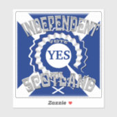 Referendum über die schottische Unabhängigkeit Aufkleber (Blatt)