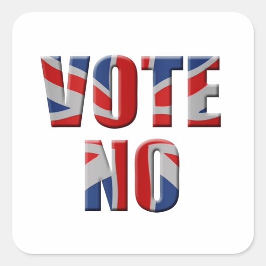 Referendum über die Unabhängigkeit Schottlands - N Quadratischer Aufkleber (Vorderseite)