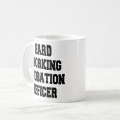 Referent für harte Arbeit Kaffeetasse (Vorderseite Links)