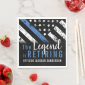 Referent für Party im Bereich Polizeieinkündigung Serviette (Beispiel)