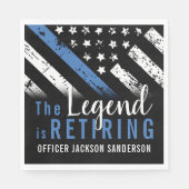 Referent für Party im Bereich Polizeieinkündigung Serviette (Vorderseite)