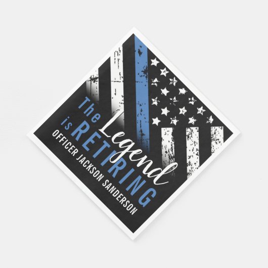 Referent für Party im Bereich Polizeieinkündigung Serviette (Ecke)