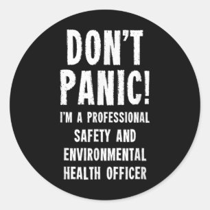 Referent für Sicherheit und Umweltgesundheit Runder Aufkleber