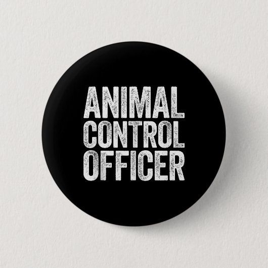 Referent für tierische Kontrolle Shirt Matching Co Button (Vorderseite)