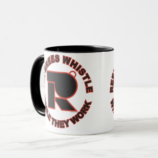 Referent-Pfeife, während sie arbeiten Tasse (Vorderseite Links)