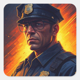 Referent Quadratischer Aufkleber