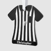 Referent-schwarze Hülsen-Uniform personalisiert Ornament (Vorderseite)