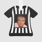 Referent-schwarze Hülsen-Uniform personalisiert Ornament (Rückseite)