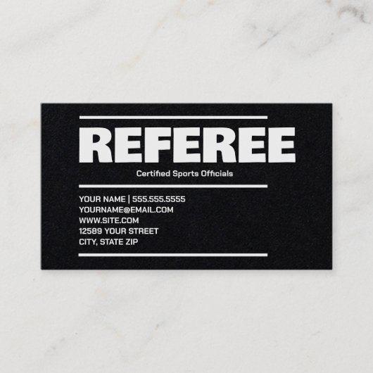 Referent Visitenkarte (Vorderseite)