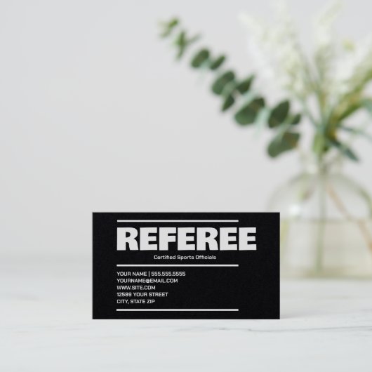 Referent Visitenkarte (Stehend Vorderseite)