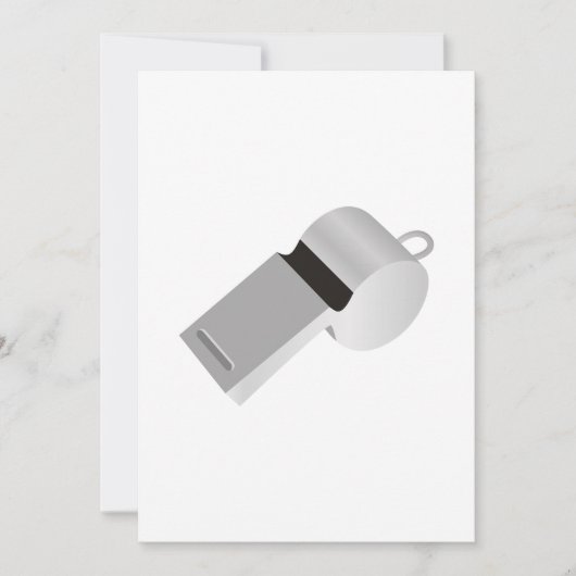 Referenten pfeifen Aufforderungen Einladung (Vorderseite)