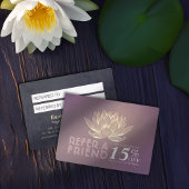 Referentin für YOGA Studio Meditation Empfehlungskarte