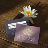 Referentin für YOGA Studio Meditation Empfehlungskarte