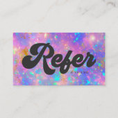 Referenz für Elegant Retro Gold Fire Opal Stone Visitenkarte (Vorderseite)