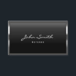 Referenz Moderne Metallgrenze Visitenkarte<br><div class="desc">Coole Visitenkarte für den Metallgrenzenbezug.</div>