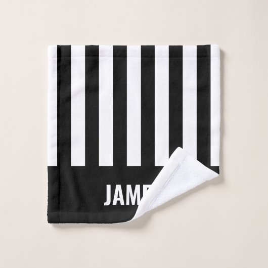 Referenz Zebra Stripe Handtuch Personalisiertes Se Badhandtuch Set (Waschlappen)