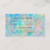 Referenz zum Elegant Gold Diamond Opal Stone Visitenkarte (Rückseite)