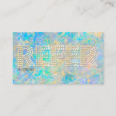 Referenz zum Elegant Gold Diamond Opal Stone Visitenkarte (Vorderseite)