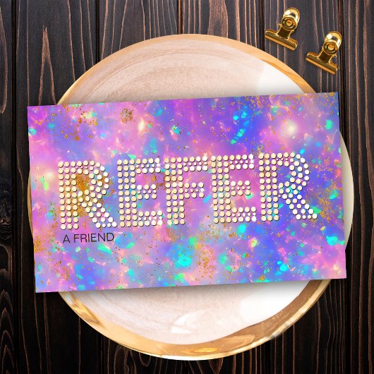 Referenz zum Golden Diamond Fire Opal Stone Visitenkarte