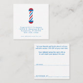 Referenzbarberquadrat Empfehlungskarte (Vorne/Hinten)