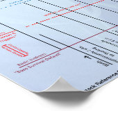Referenzdiagramm für THT-Blutbestand Herdendynamik Poster (Ecke)