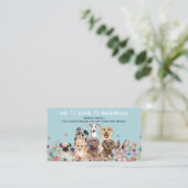 Referenzen für den Cartoon Hundeschwalker im Groom Visitenkarte (Stehend Vorderseite)