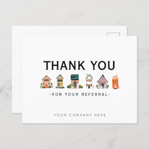 Referenzen Real Anwesen Marketing Vielen Dank Postkarte