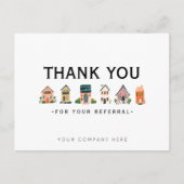 Referenzen Real Anwesen Marketing Vielen Dank Postkarte (Vorderseite)