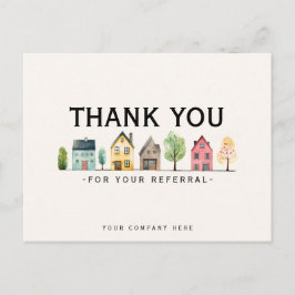 Referenzen Real Anwesen Marketing Vielen Dank Postkarte