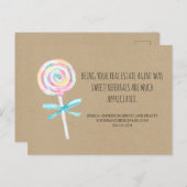 Referenzen zu Kraftpapier Sweet Leckerei Real Anwe Postkarte (Vorne/Hinten)