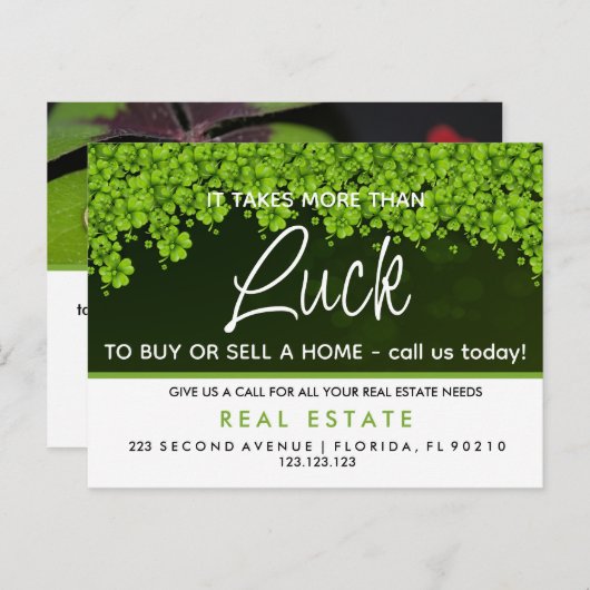 Referenzen zum St. Patrick's Day Agent Ankündigung (Vorne/Hinten)