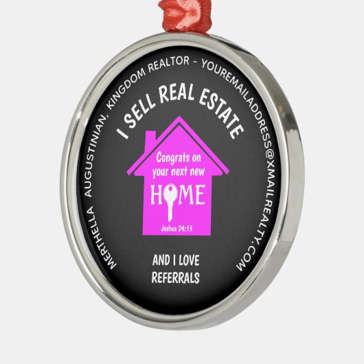 Referenzen zur Liebe von Real-Anwesen-benutzerdefi Ornament Aus Metall (Links)