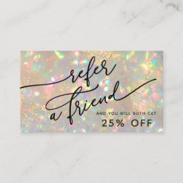 Referenzkarte für brillante Opal-Textur Visitenkarte