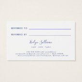 Referenzkarte für Chinoiserie (Rückseite)