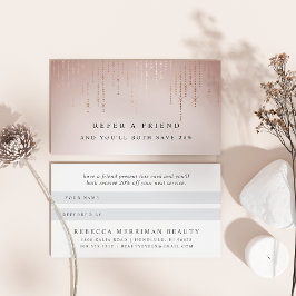 Referenzkarte für den Blush Rain Empfehlungskarte