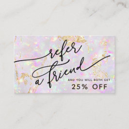 Referenzkarte für die Pastellopal-Textur Visitenkarte