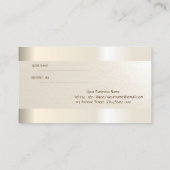 Referenzkarte für Elegante Glitzer-Tropfen Empfehlungskarte (Rückseite)