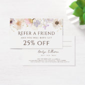 Referenzkarte für getrocknete Blume (Schreibtisch)