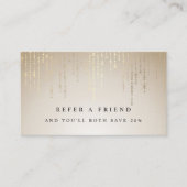 Referenzkarte für Golden Rain String Lights Empfehlungskarte (Vorderseite)