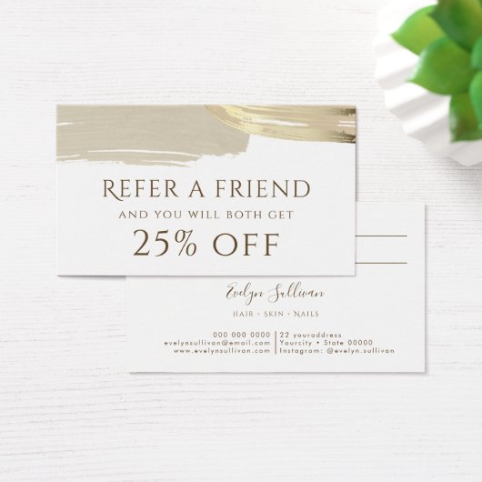 Referenzkarte für Goldene Pinselstriche (Schreibtisch)