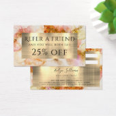 Referenzkarte für goldfarbene Aquarell-Imitate (Schreibtisch)