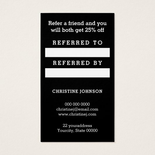 Referenzkarte für Haarstyllenschere (Rückseite)