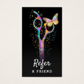 Referenzkarte für Haarstyllenschere (Vorderseite)