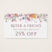 Referenzkarte für neue Wildblumen (Vorderseite)