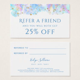 Referenzkarte für pastellblaue Aquarellfarben-Glit